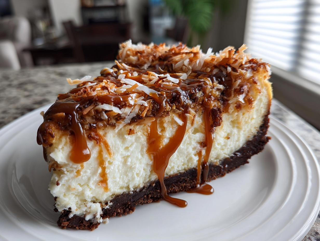 Samoa Cheesecake - Featured